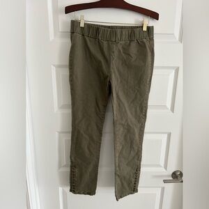 Soft Surroundings Studded Pants Khaki Green Size SP Petite